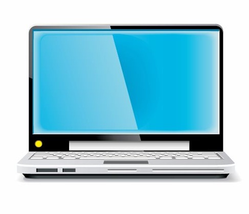 Laptop Vector Blue Screen | Free Vector Graphics | All Free Web ...