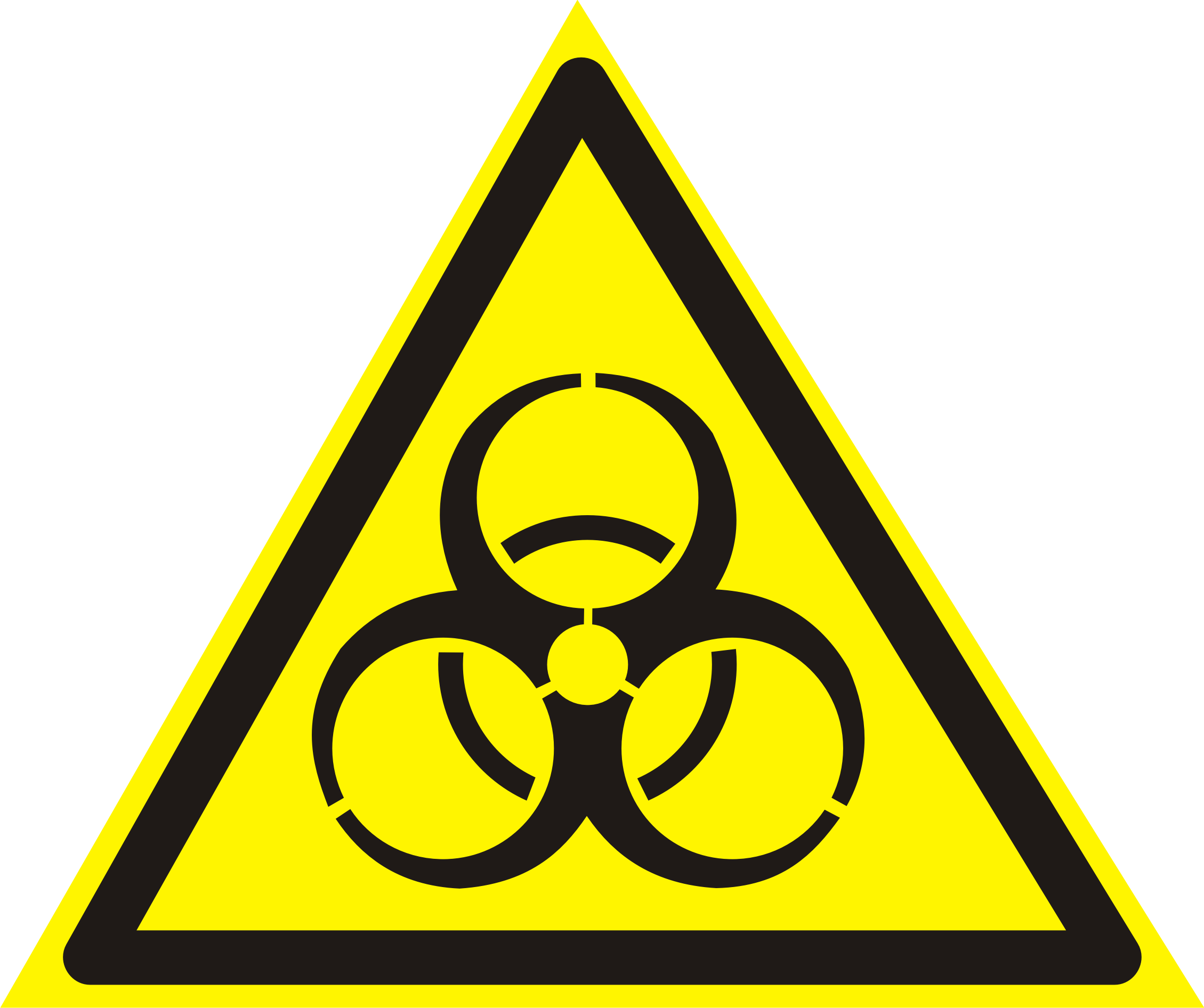 Vector and Raster sign «Carefully — biohazard (Infectious ...