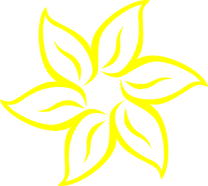 Yellow Flower Clip Art - vector clip art online ...