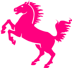 Pink Mustang clip art - vector clip art online, royalty free ...