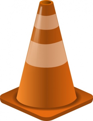 Construction Cone clip art vector, free vector images