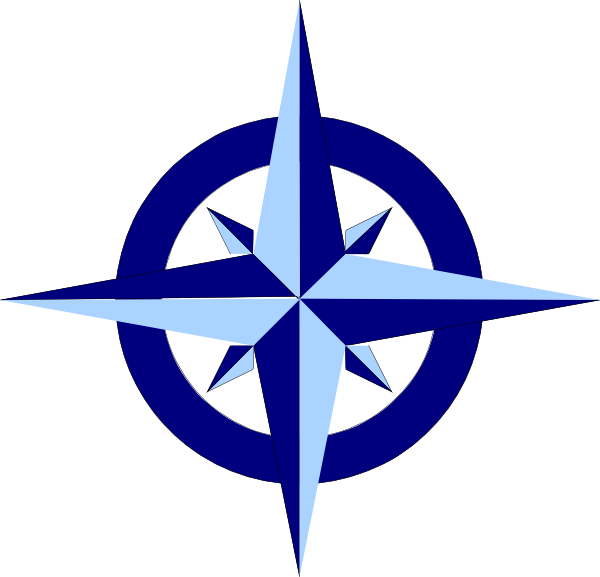 Blue Compass Rose Clip art - Vector graphics - Download vector ...