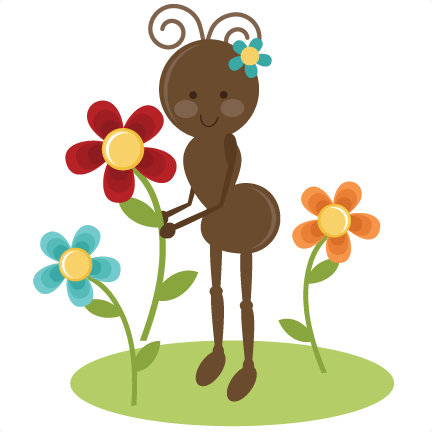Cute Girl Ant SVG file for cards scrapbooking free svgs free svg ...