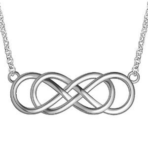 Extra Large Double Infinity Symbol Charm and Chain ...