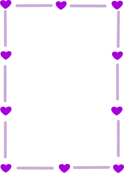 Silver Purple Heart Border clip art - vector clip art online ...