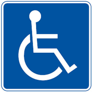 Disabled Symbol Access Sign
