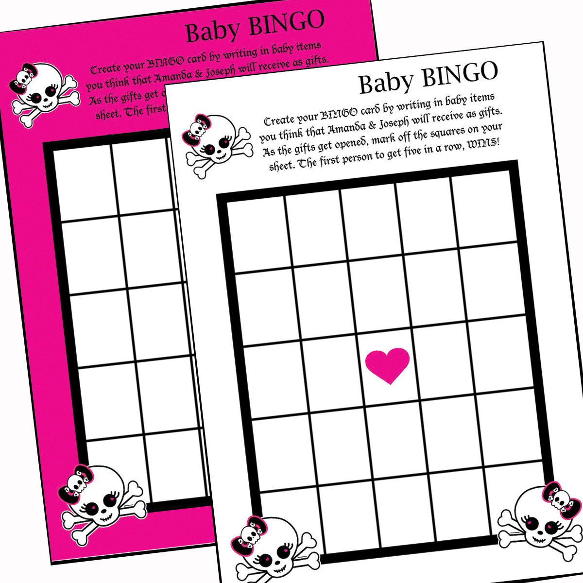 baby shower bingo clipart - photo #10