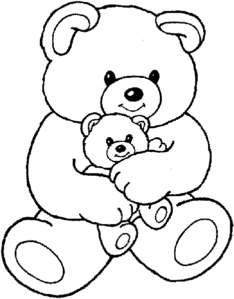 Teddy Bears Coloring Pages For Toddlers | Free coloring pages for kids