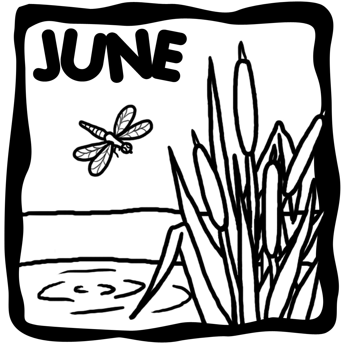 summer clip art free black and white - photo #10