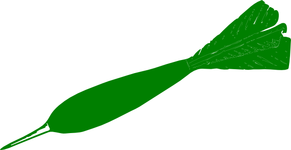 Green Dart clip art - vector clip art online, royalty free ...