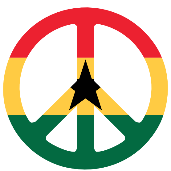 clipartist.net Â» Clip Art Â» Ghana Peace Symbol Flag Cnd Logo ...