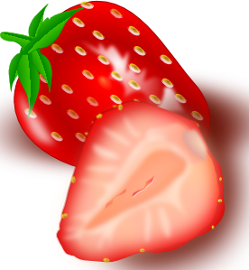 Strawberry 2 clip art - vector clip art online, royalty free ...