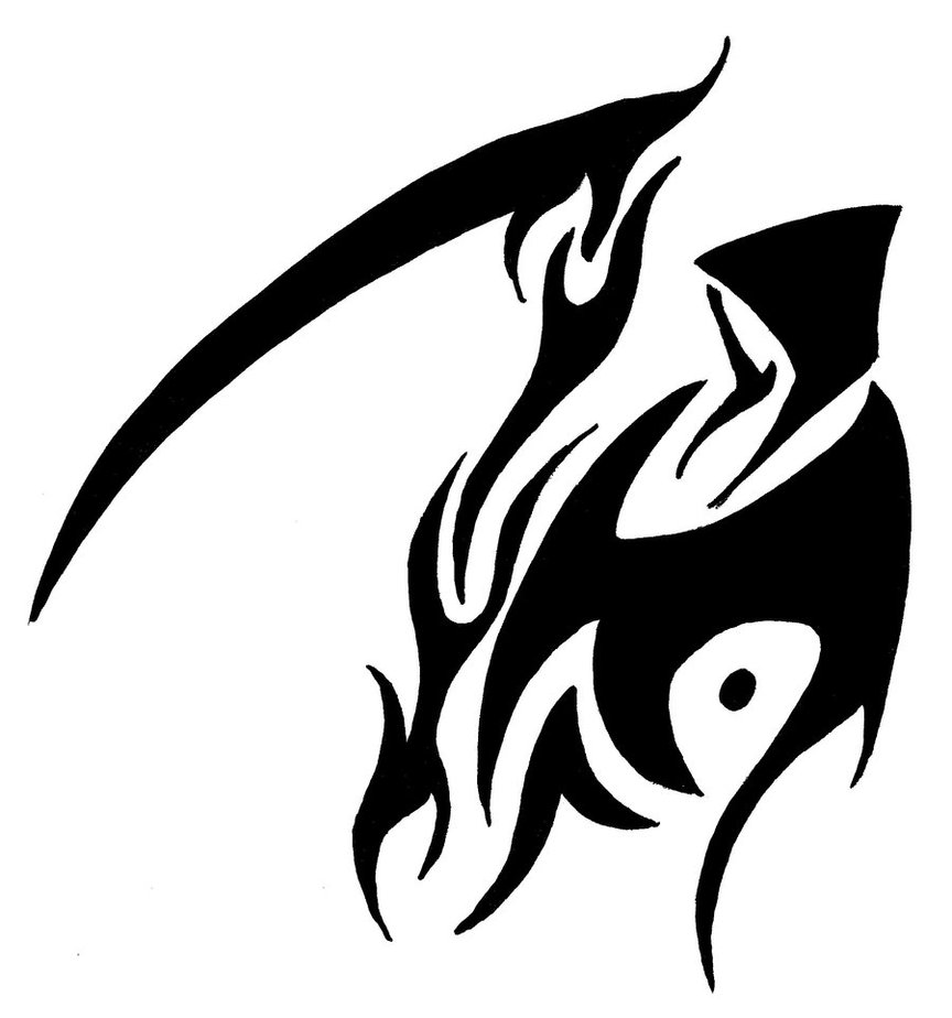 tribal grim reaper clipart best tribal grim reaper clipart best