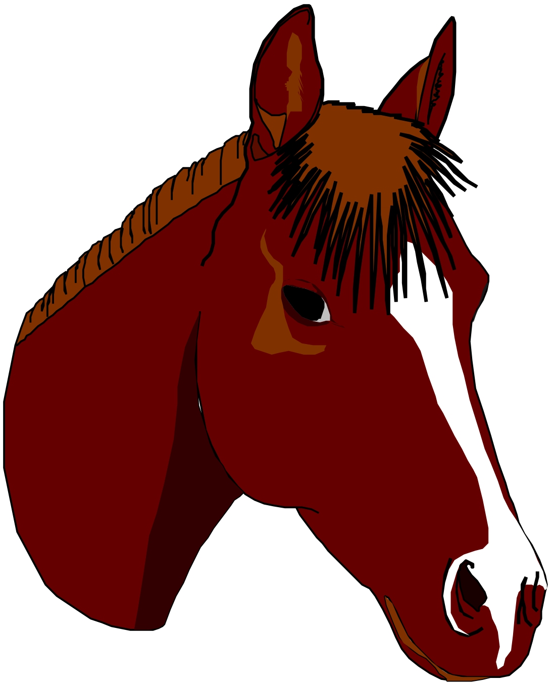 Horse Face Clip Art