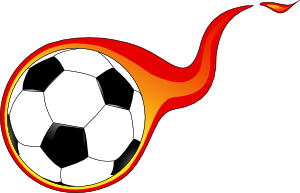 Flaming Soccer Ball Clip Art - vector clip art online ...