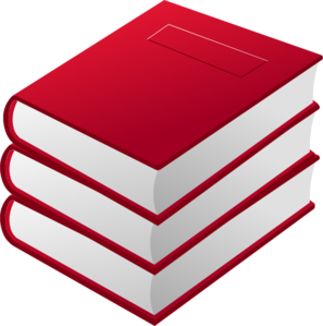 Red Books Pile clip art - vector clip art online, royalty free ...