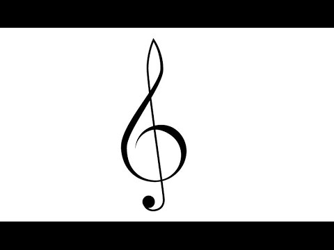 How to Draw a Treble Clef in Adobe Illustrator - YouTube