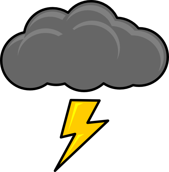 Thunderstorm cloud clipart