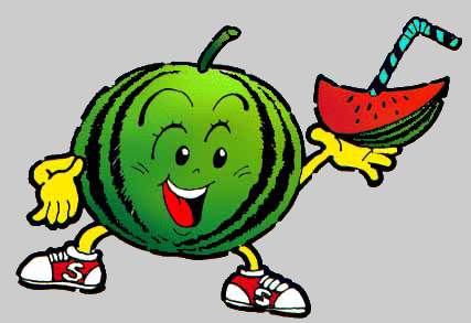 Watermelon Cartoon Clipart
