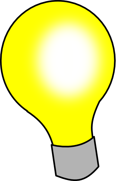 Light Bulb With Black Background - ClipArt Best