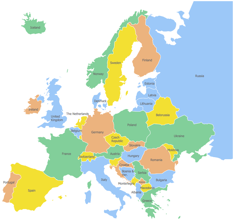 Simple Europe Map Clipart Best