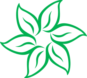 Green Flower Clip Art - vector clip art online ...