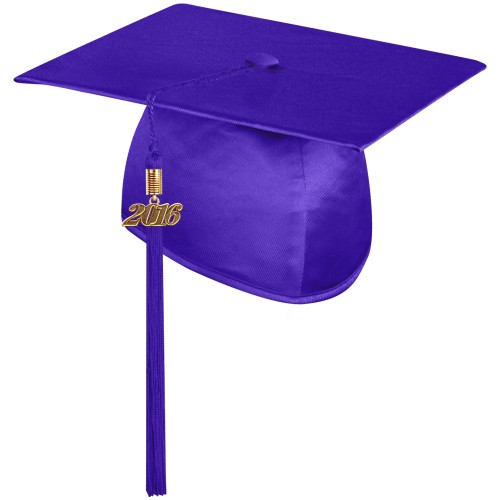 Shiny Purple Cap with Tassel | University | Graduation World