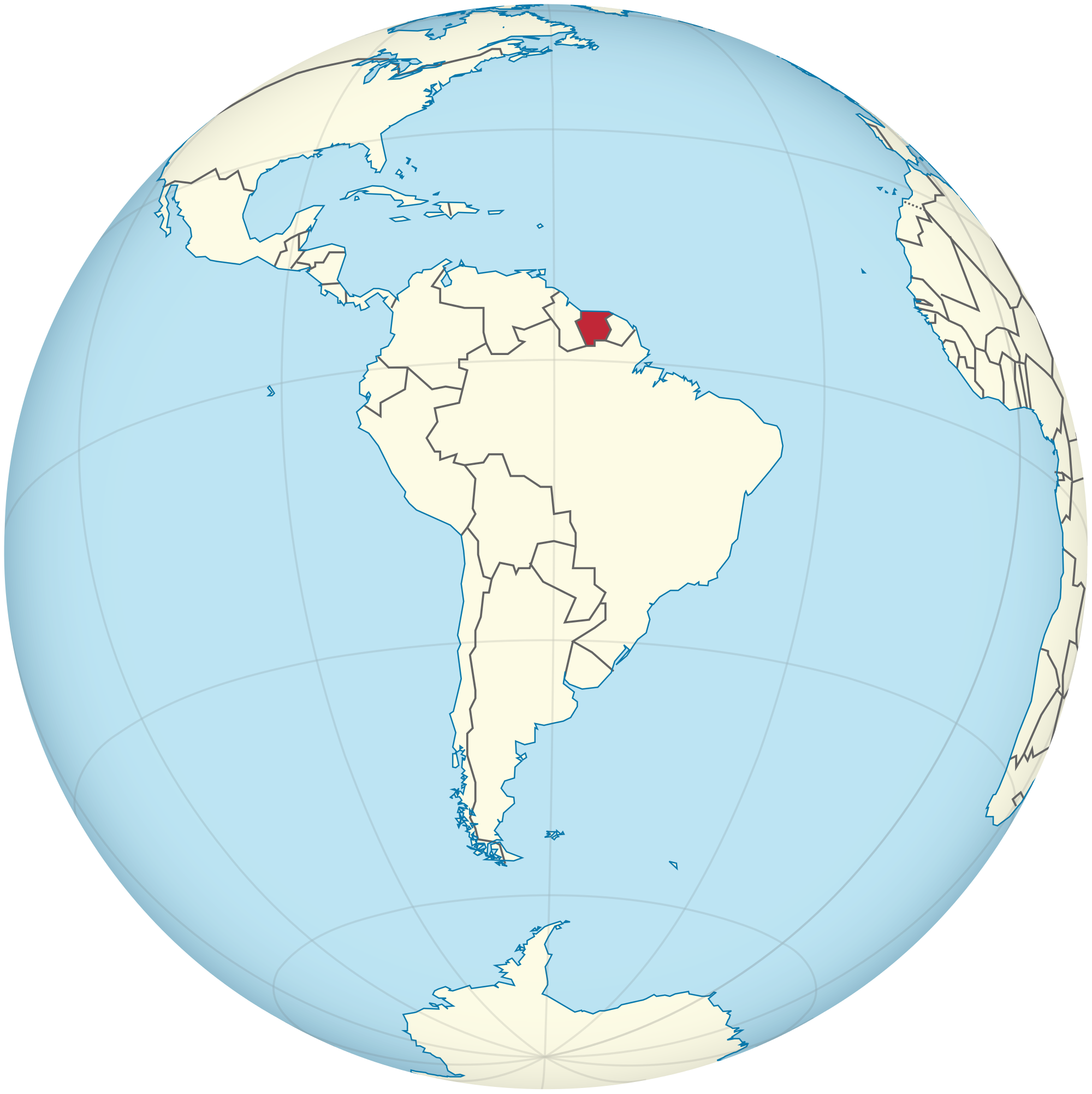 File:Suriname on the globe (South America centered).svg ...