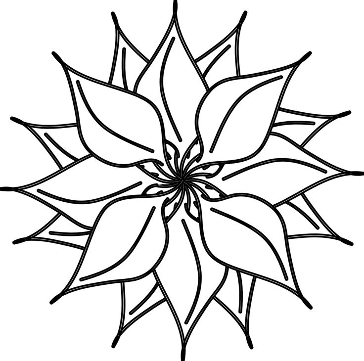 Flower black and white free clip art flowers black and white co ...