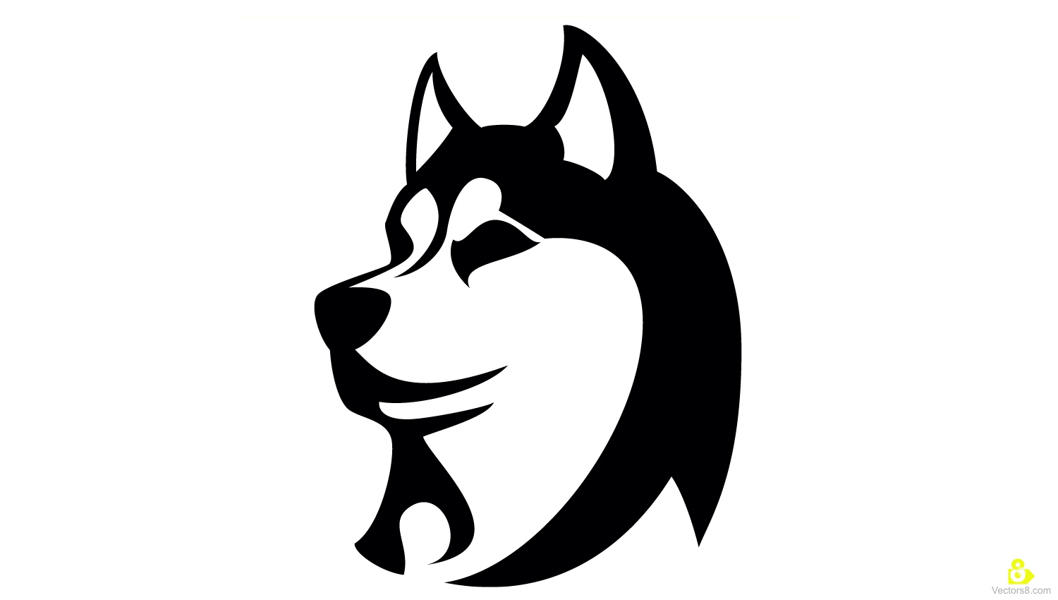 Alaskan Malamute Husky Dog Face Design | Free Vector & Clipart Design