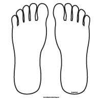 Best Photos of Foot Outline Template - Foot Outline Clip Art, Feet ...