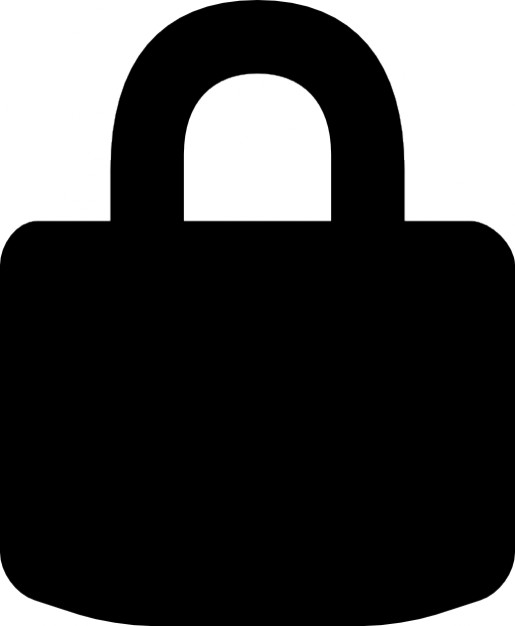 Padlock silhouette Icons | Free Download