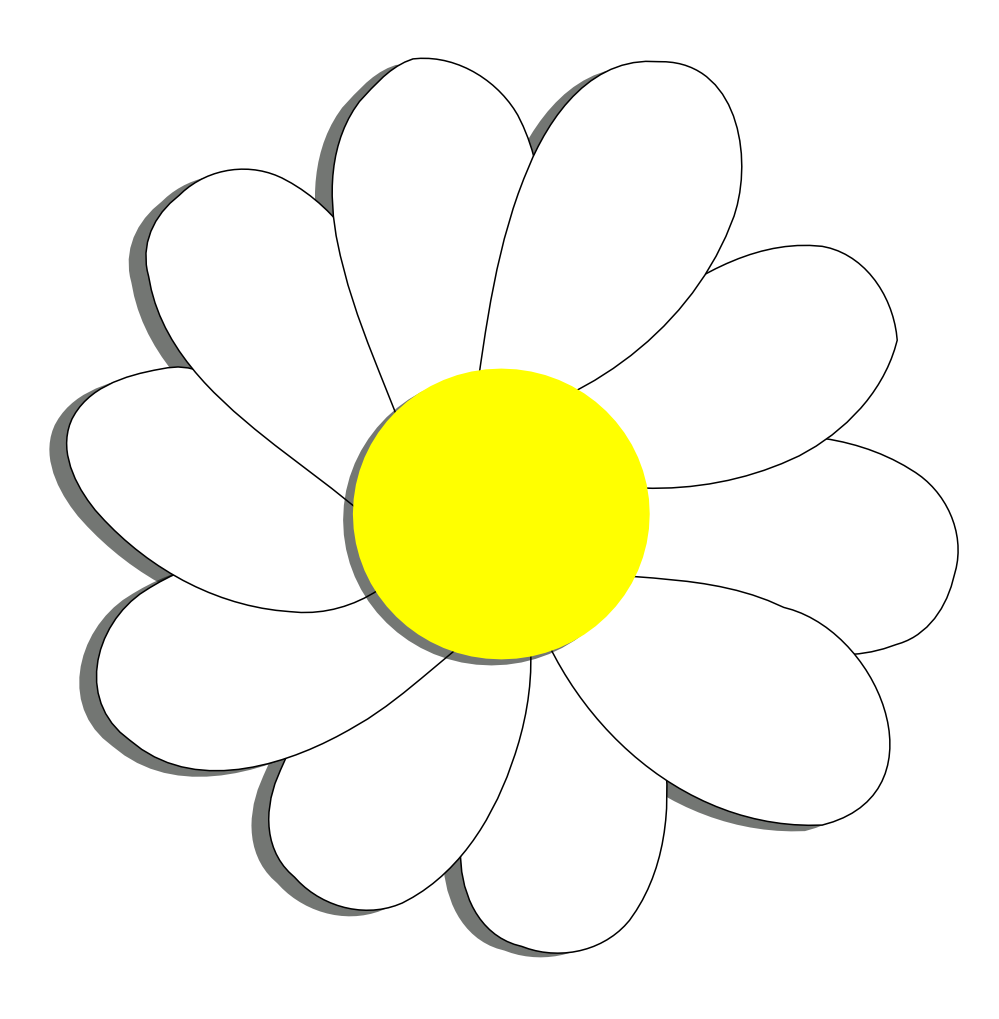 Daisy Flower Clip Art - Tumundografico