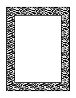 Zebra Print Frame Download Clipart - Free to use Clip Art Resource