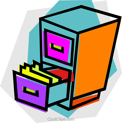 Filing cabinet clipart free