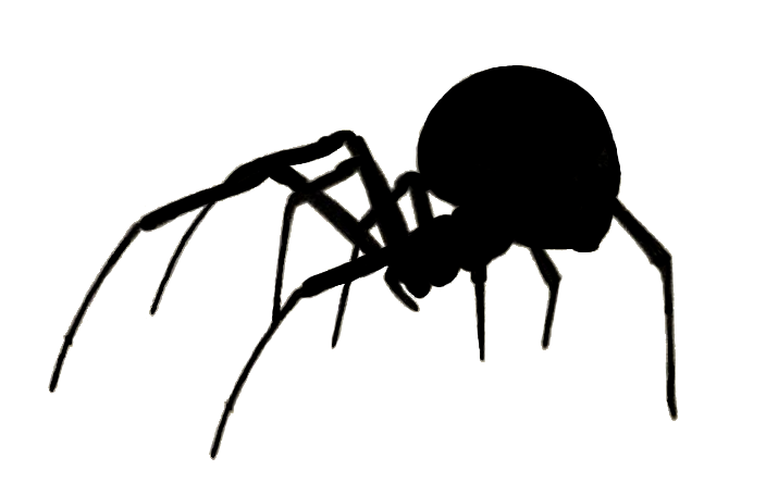 Hanging Spider Silhouette - Free Clipart Images
