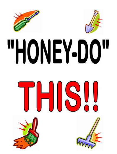 Honey Do List Clipart