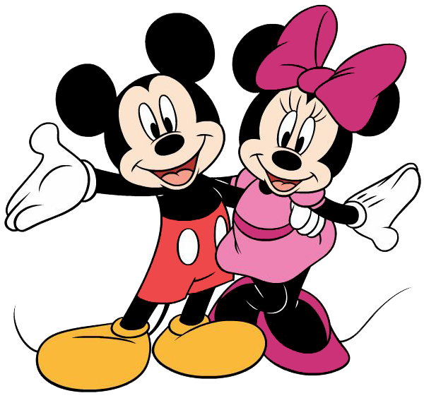 Mickey and minnie mouse clip art