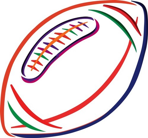 Vector Football Outline Clipart - Free to use Clip Art Resource