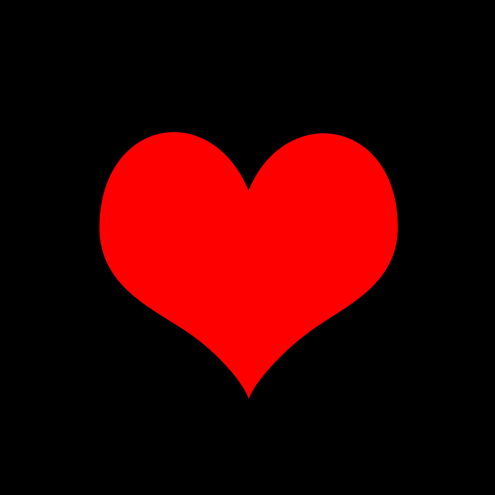 Red Heart Black Background - ClipArt Best