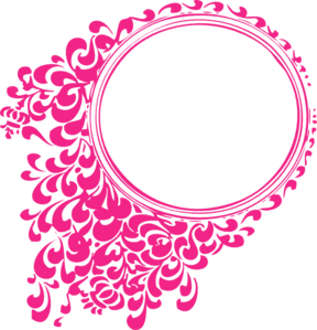 Pink Oval Borders Clipart