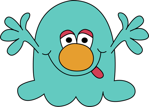 428 views Monster cartoon clipart
