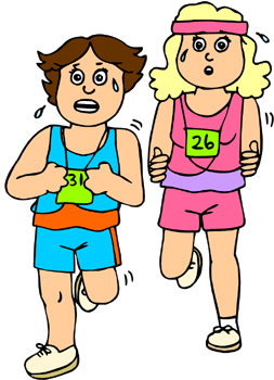 Cartoon Runners Clipart