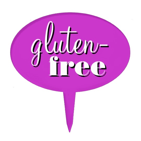 Gluten Free Bake Sale Potluck Buffet Sign Cake Topper | Zazzle