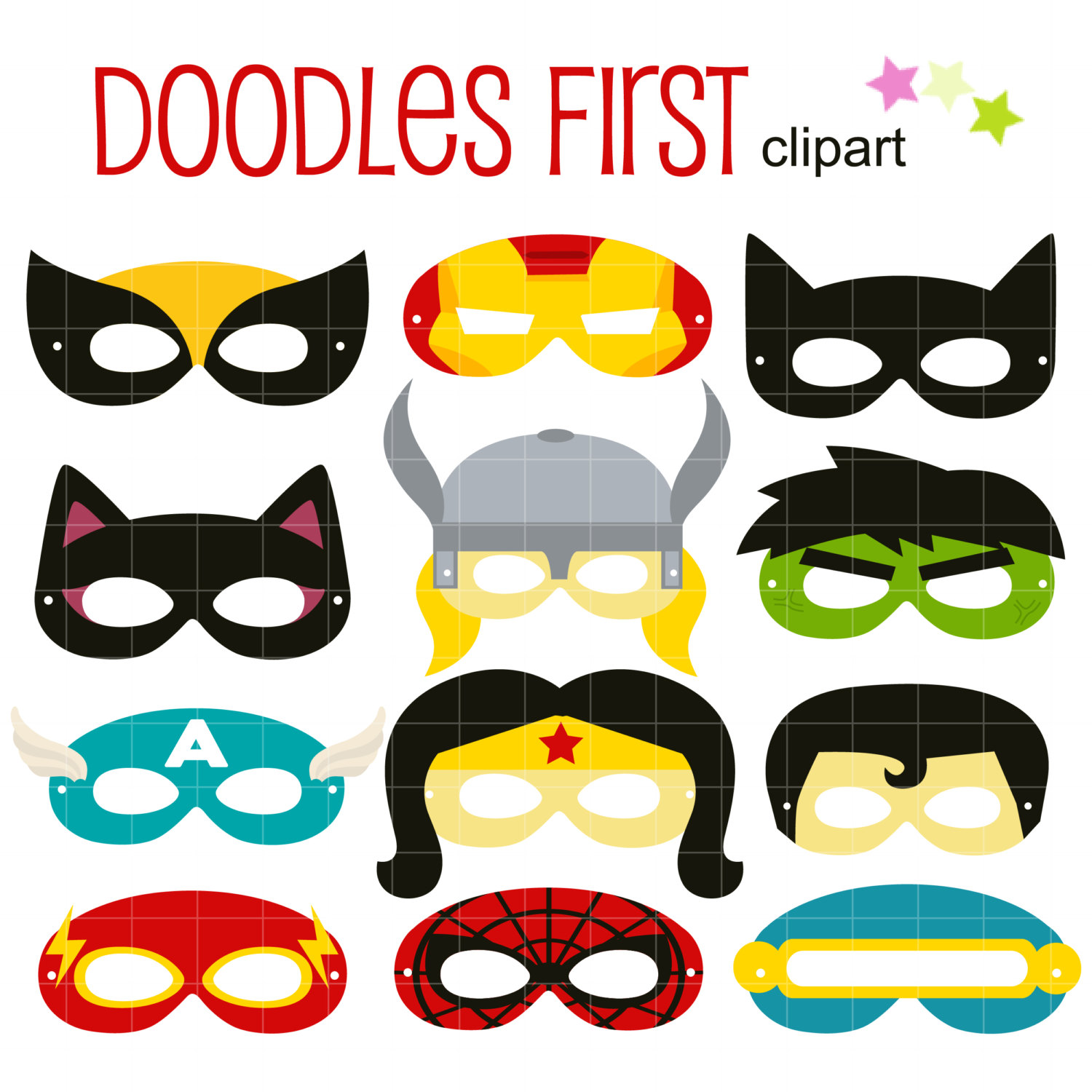 Printable Masks Superhero - ClipArt Best