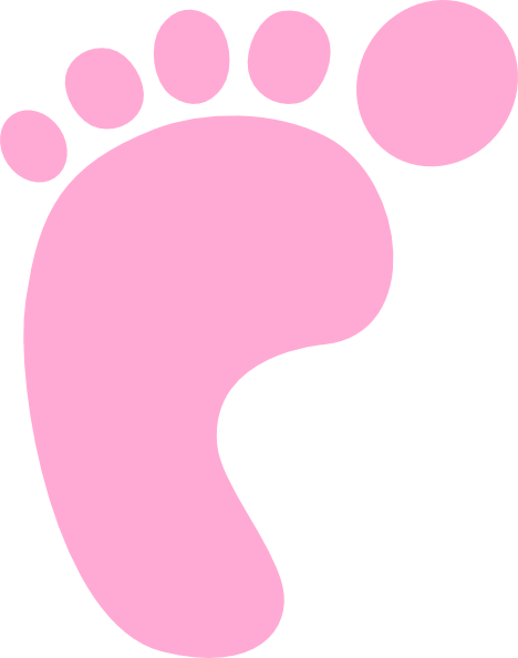 Pink Baby Footprints Clipart Best