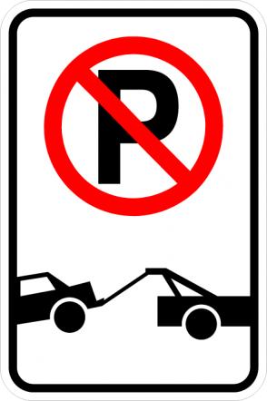 Traffic Signs - Shopping - R7 201b No parking symbol Tow Away zone ...