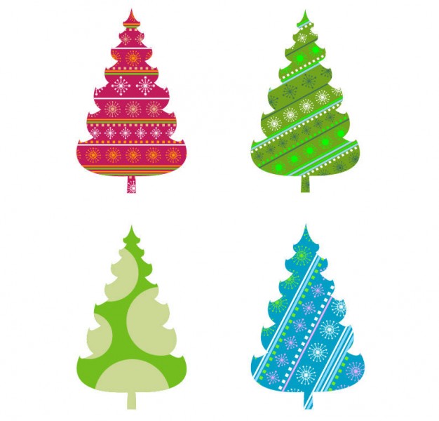 abstract christmas tree vector graphics | Download free Vector