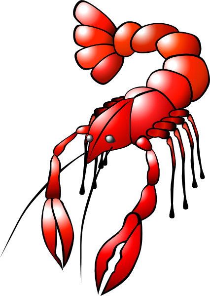 Crawfish 2 Clip Art - vector clip art online, royalty ...
