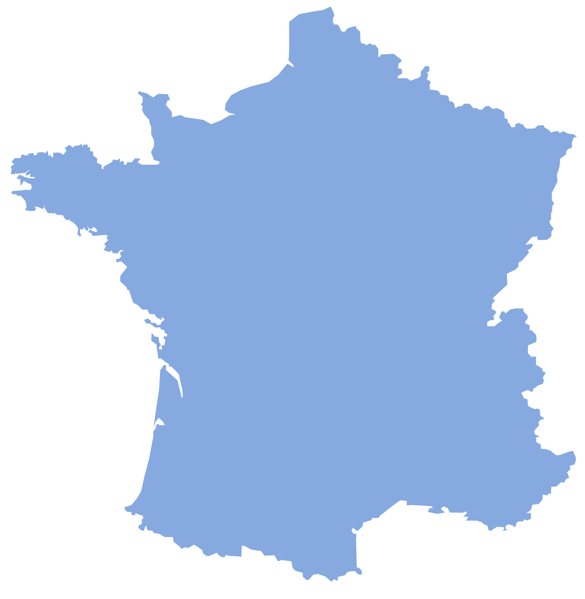 Blank France Map - Mapsof.